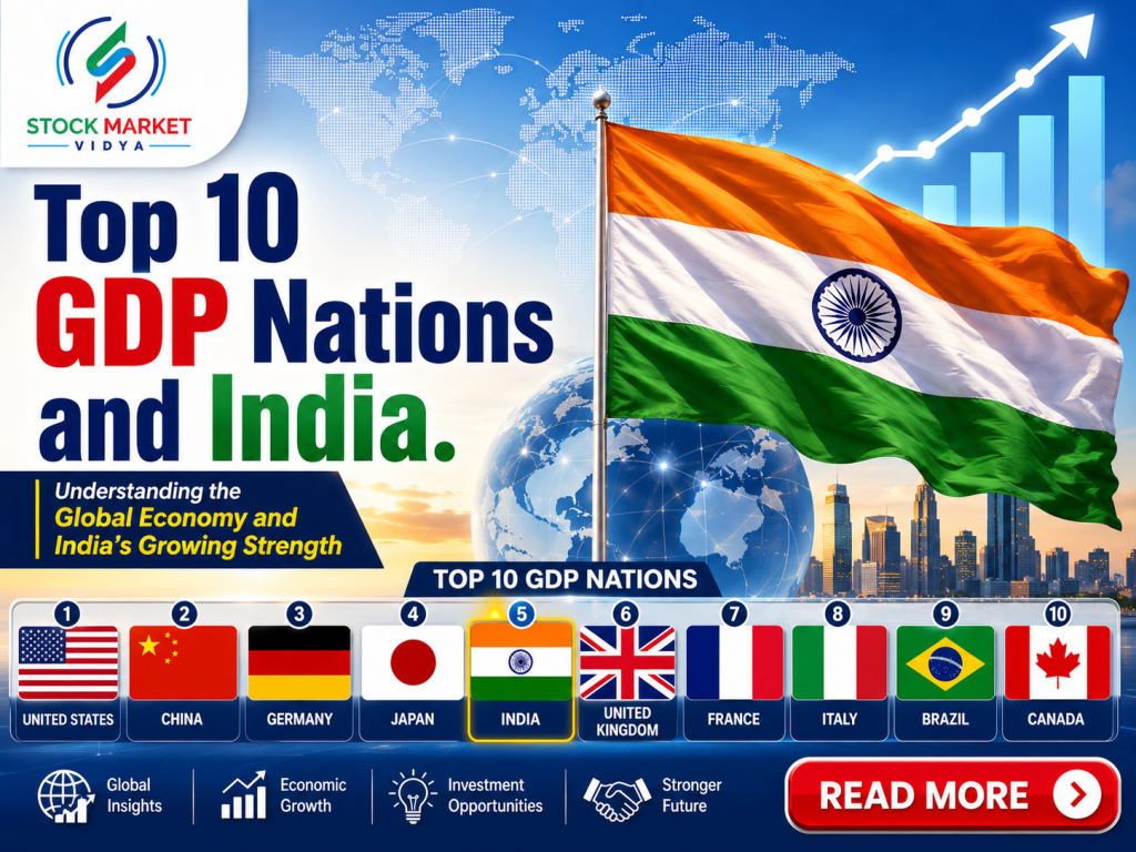 Top 10 GDP Nations and India: Understanding the Global Economy and India’s Growing Strength